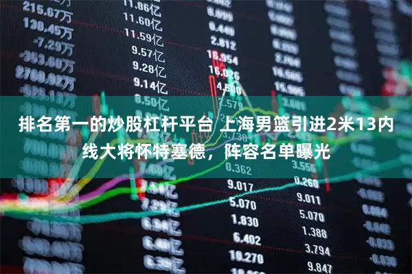 排名第一的炒股杠杆平台 上海男篮引进2米13内线大将怀特塞德，阵容名单曝光