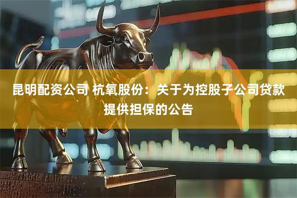 昆明配资公司 杭氧股份：关于为控股子公司贷款提供担保的公告